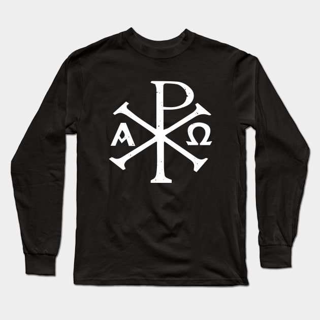 chi-rho alpha omega Long Sleeve T-Shirt by jerbing